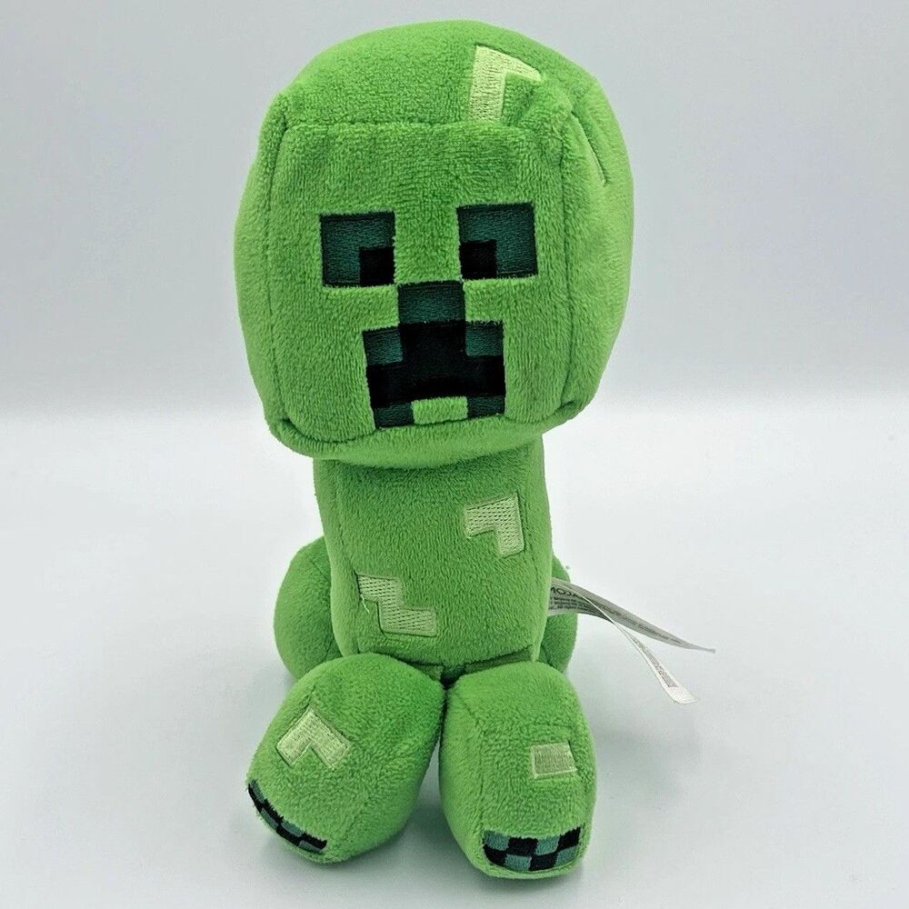 JINX Minecraft Creeper Plush 8” Green Stuffed Toy  2017 Mojang Official
